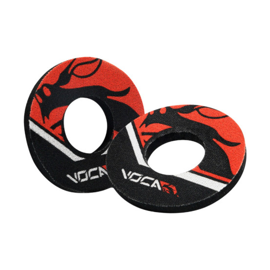 Donuts de poignées moto Voca Off Road Noir /Rouge