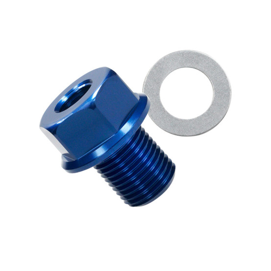 Adaptateur sonde de température Voca Derbi Euro 2 / 3 M14x1,50 Bleu