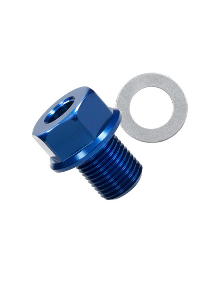 Adaptateur sonde de température Voca Derbi Euro 2 / 3 M14x1,50 Bleu