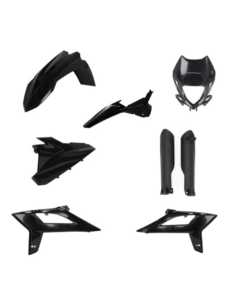 Kit Plastiques complet - Noir - ACERBIS BETA RR 2T/4T 2020