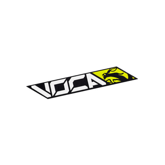 Autocollant Voca Racing 110x40 mm Jaune