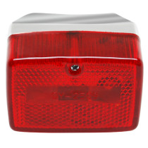 Feu arrière rouge complet rouge/chrome Peugeot 103/MBK/Motobécane 51