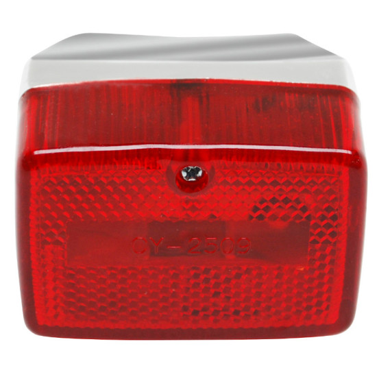 Feu arrière rouge complet rouge/chrome Peugeot 103/MBK/Motobécane 51
