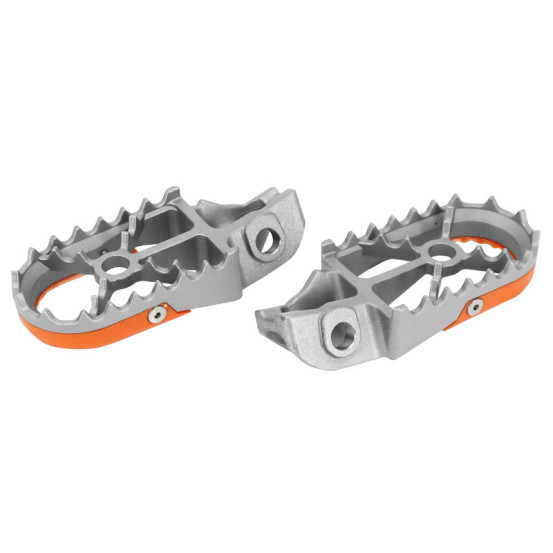 Repose pieds supermotard BUZZETTI orange avec slider - KTM 2016 - 2022
