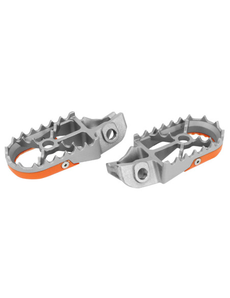 Repose pieds supermotard BUZZETTI orange avec slider - KTM 2016 - 2022
