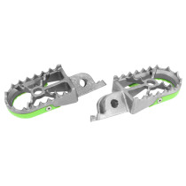 Repose pieds supermotard BUZZETTI vert avec slider - KAWASAKI