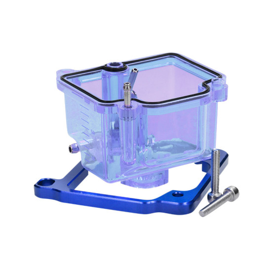Cuve de carburateur transparente Voca Keihin PWK 19 à 30mm Bleu