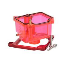 Cuve de carburateur transparente Voca Keihin PWK 19 à 30mm Rouge