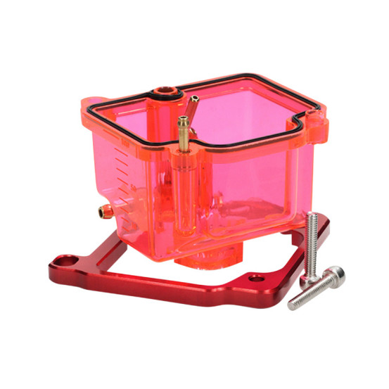 Cuve de carburateur transparente Voca Keihin PWK 19 à 30mm Rouge