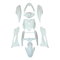 Kit carénages scooter MBK 50 Mach G/Yamaha 50 JOG RR Blanc brillant