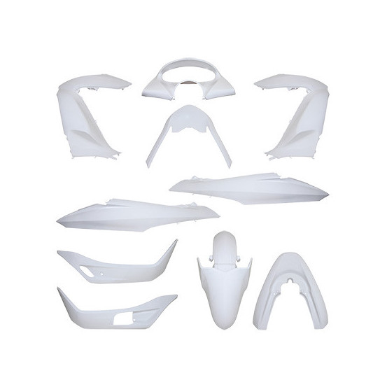 Kit carénages maxiscooter Honda 125 PCX 2010-2013 Blanc brillant
