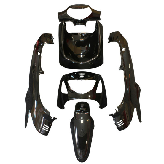 Kit carénages maxiscooter Honda 125 SH Noir brillant
