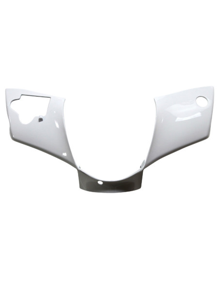 Carénage couvre guidon scooter Piaggio 50 Zip après 2000 Blanc brillant
