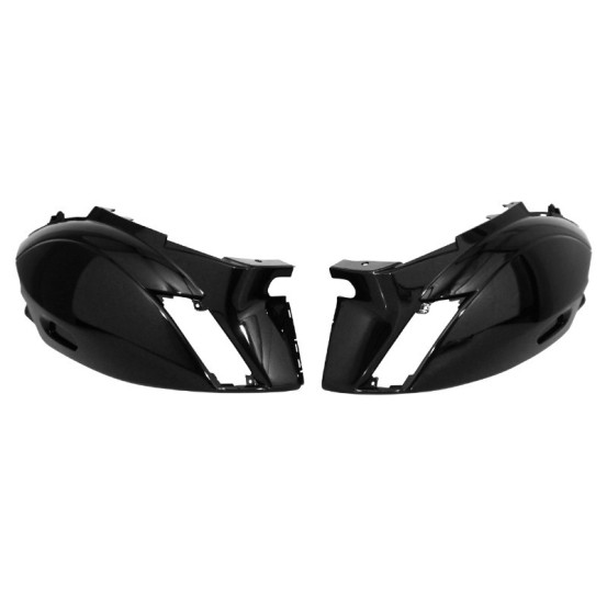 Carénage coque arrière scooter Piaggio 50 Zip après 2000 Noir brillant