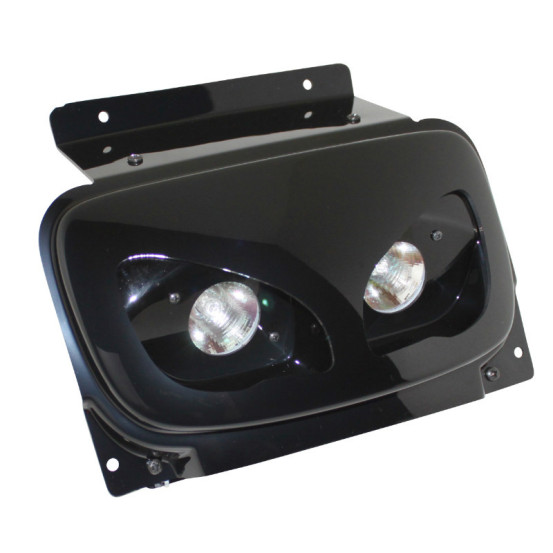 Double optique BCD RX MBK 50 Booster/Yamaha 50 BW's après 2004 Noir