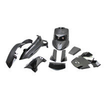 Kit carénages BCD V1 MBK 50 Booster/Yamaha 50 BW's après 2004 Noir