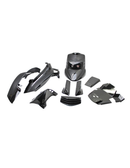 Kit carénages BCD V1 MBK 50 Booster/Yamaha 50 BW's après 2004 Noir