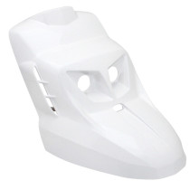 Carénage tablier avant scooter MBK 50 Booster / Yamaha 50 BW'S après après 2004 Blanc (Design Edition - livré avec éclairage)