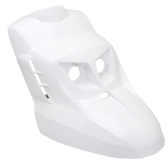 Carénage tablier avant scooter MBK 50 Booster / Yamaha 50 BW'S après après 2004 Blanc (Design Edition - livré avec éclairage)
