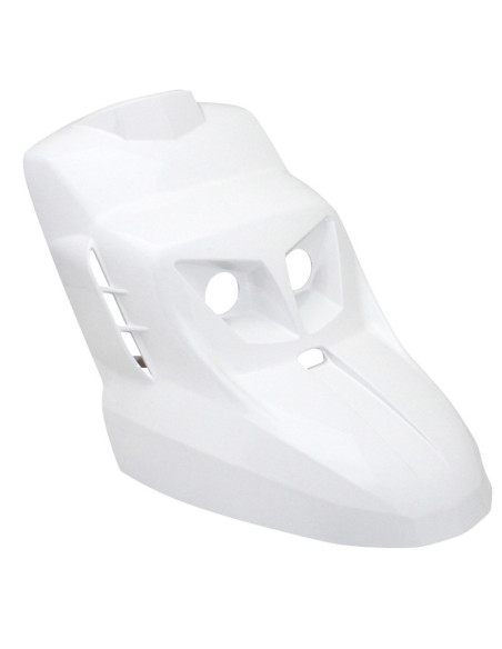 Carénage tablier avant scooter MBK 50 Booster / Yamaha 50 BW'S après après 2004 Blanc (Design Edition - livré avec éclairage)