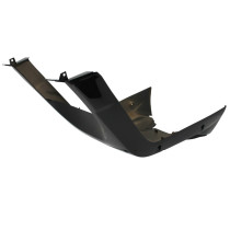 Carénage bas de caisse scooter MBK 50 Booster/Yamaha 50 BWS après 2004 Noir brillant